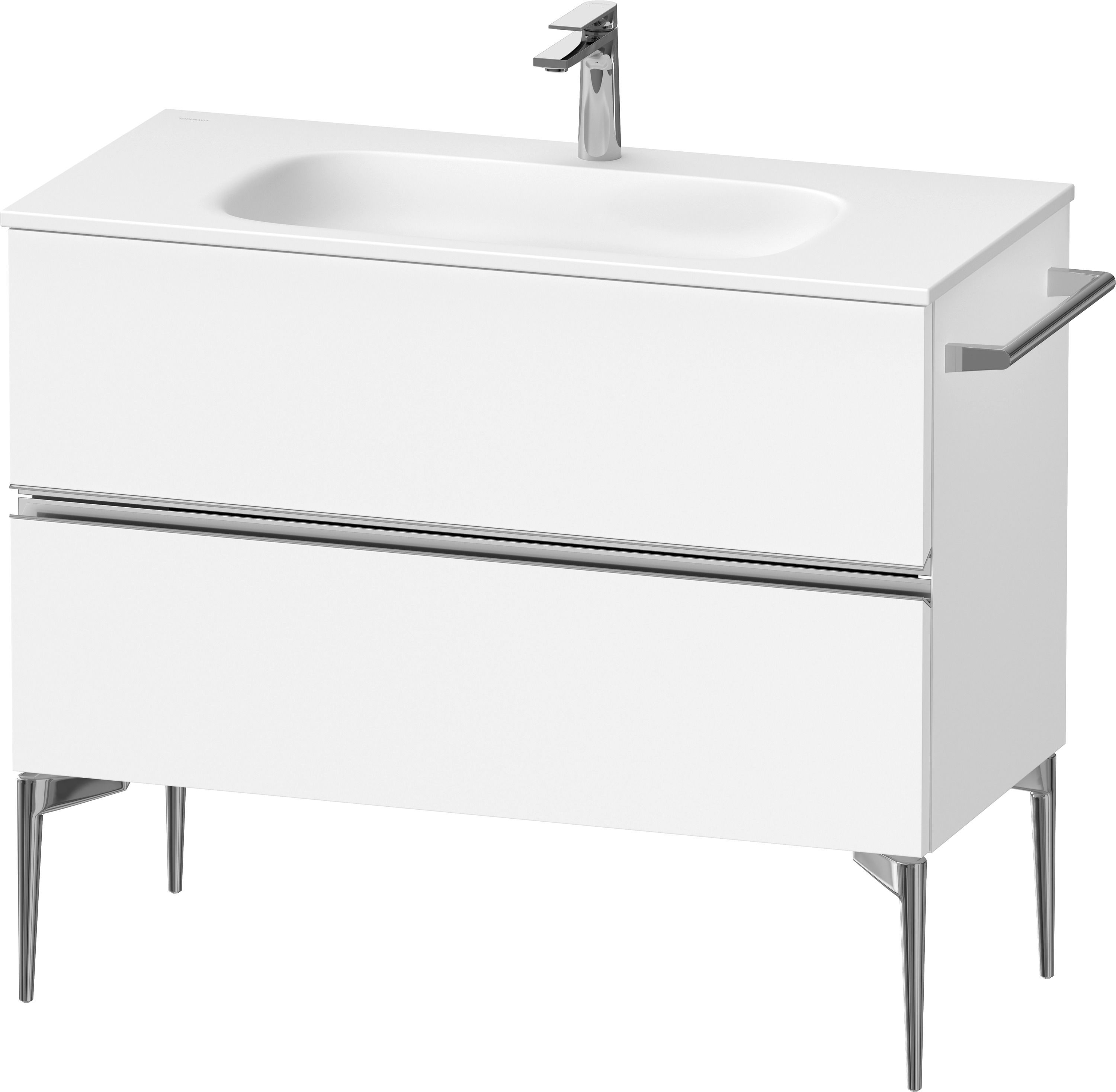 Duravit Sivida dulap 101x47.7x59.2 cm sub chiuveta pe perete alb-crom SV4652010180000