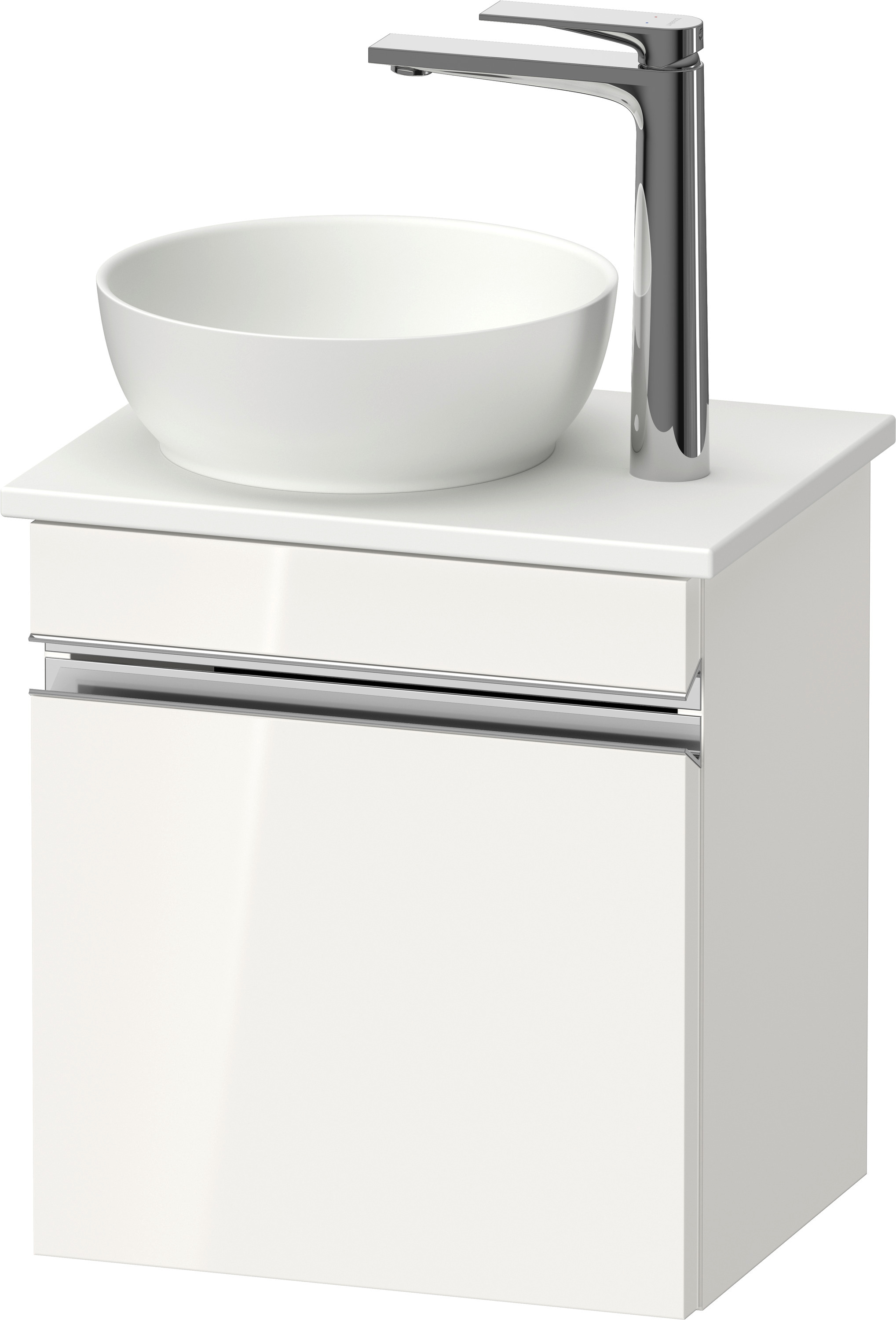 Duravit Sivida dulap 40x32.5x44 cm sub chiuveta pe perete alb-crom SV4656R10220000
