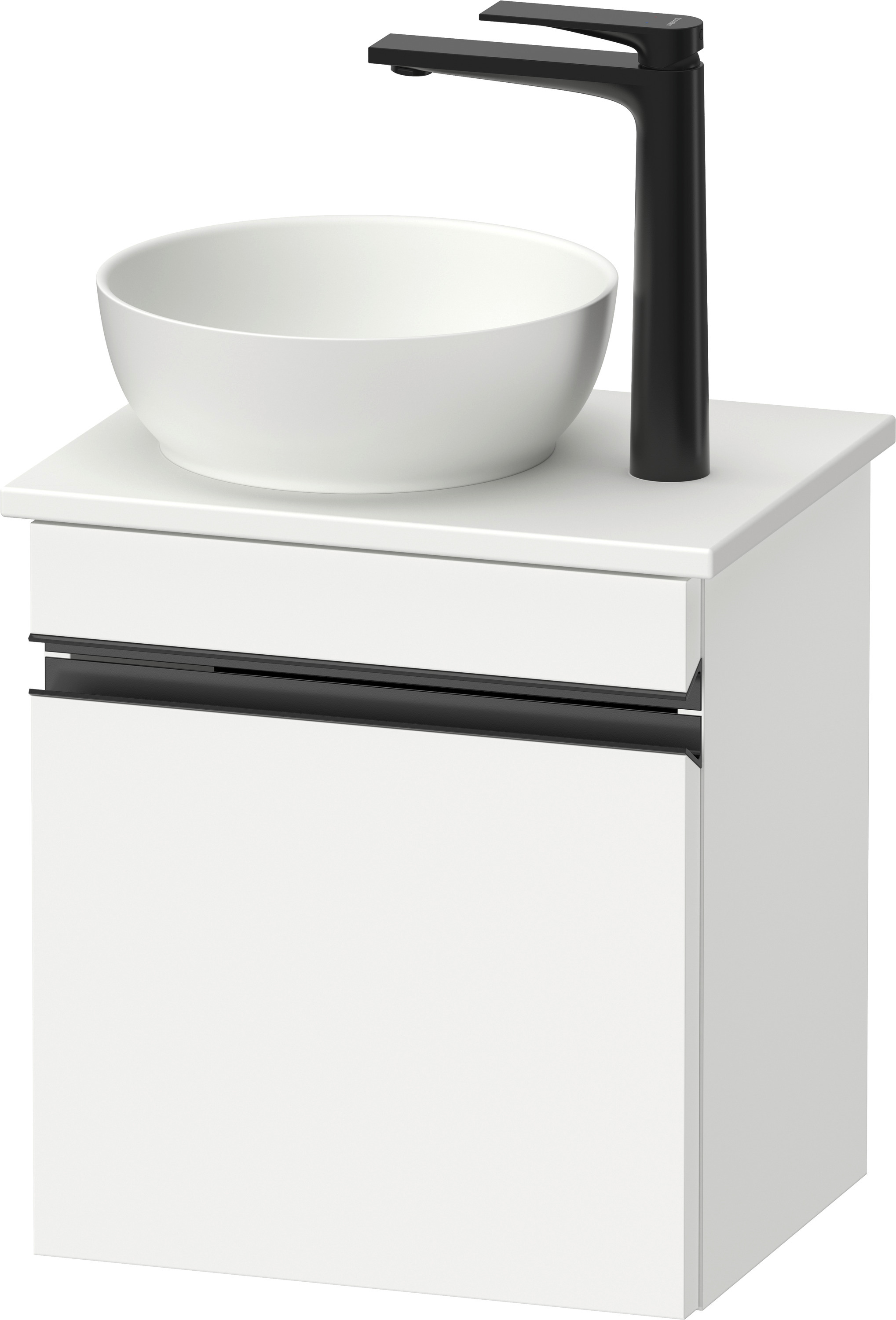 Duravit Sivida dulap 40x32.5x44 cm sub chiuveta pe perete alb-negru SV4656RBD180000