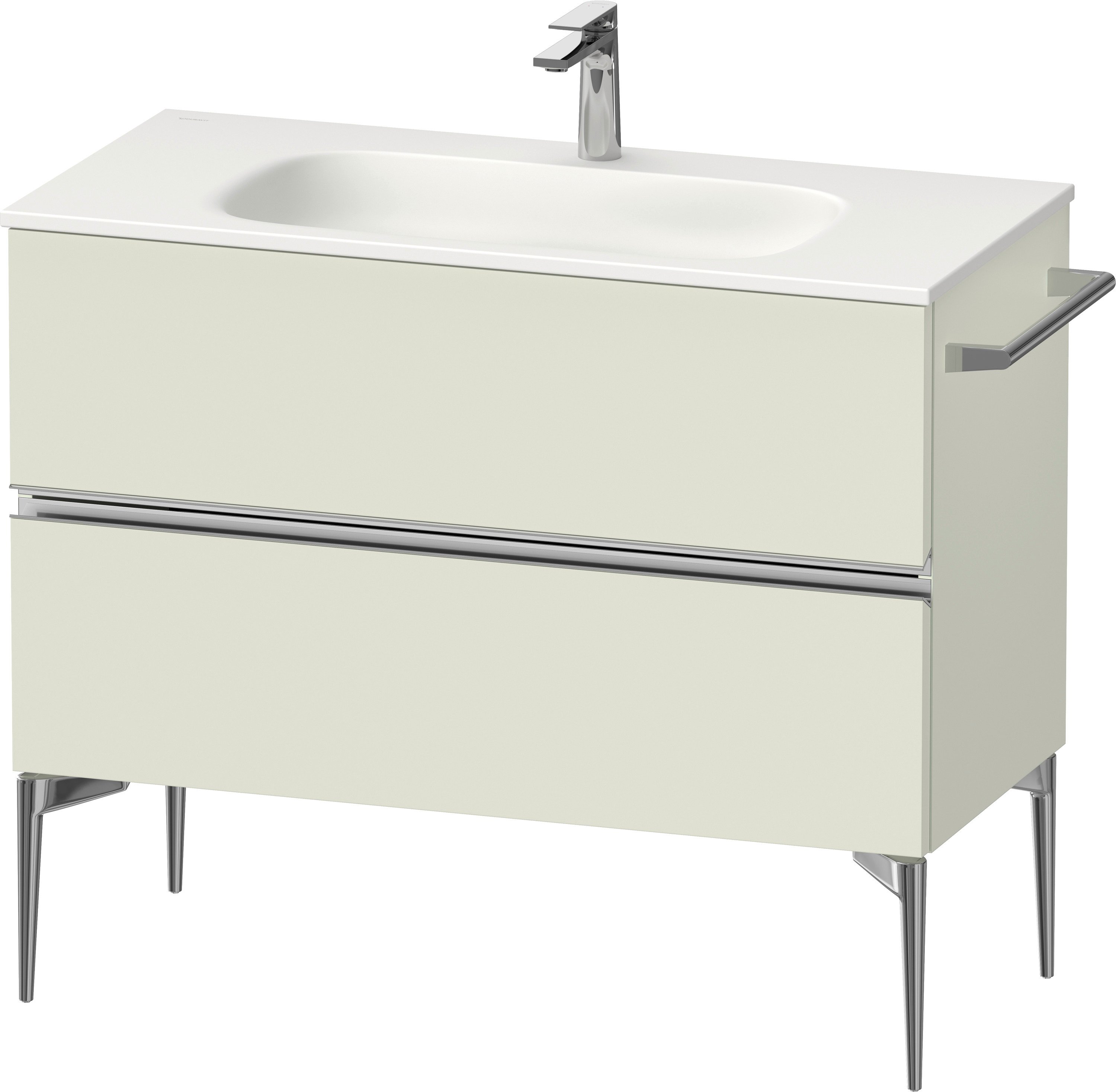 Duravit Sivida dulap 101x47.7x59.2 cm sub chiuveta pe perete verde-crom SV4652010HH0000