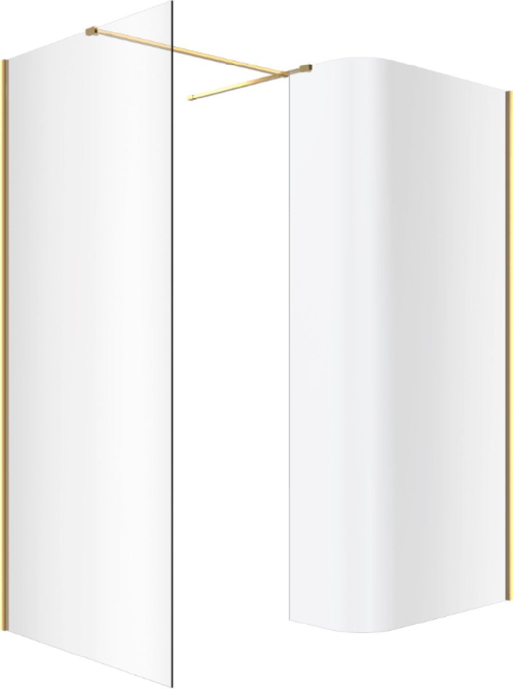 Set perete cabină de duș walk-in Excellent Vidoq KAEX.1507.930.LP.GL, perete cabină de duș walk-in Excellent Vidoq KAEX.1506.1000.LP.GL