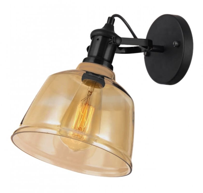 GTV Muscari II lampă de perete 1x40 W alb-negru OS-MUSC-IIB-00-DEC