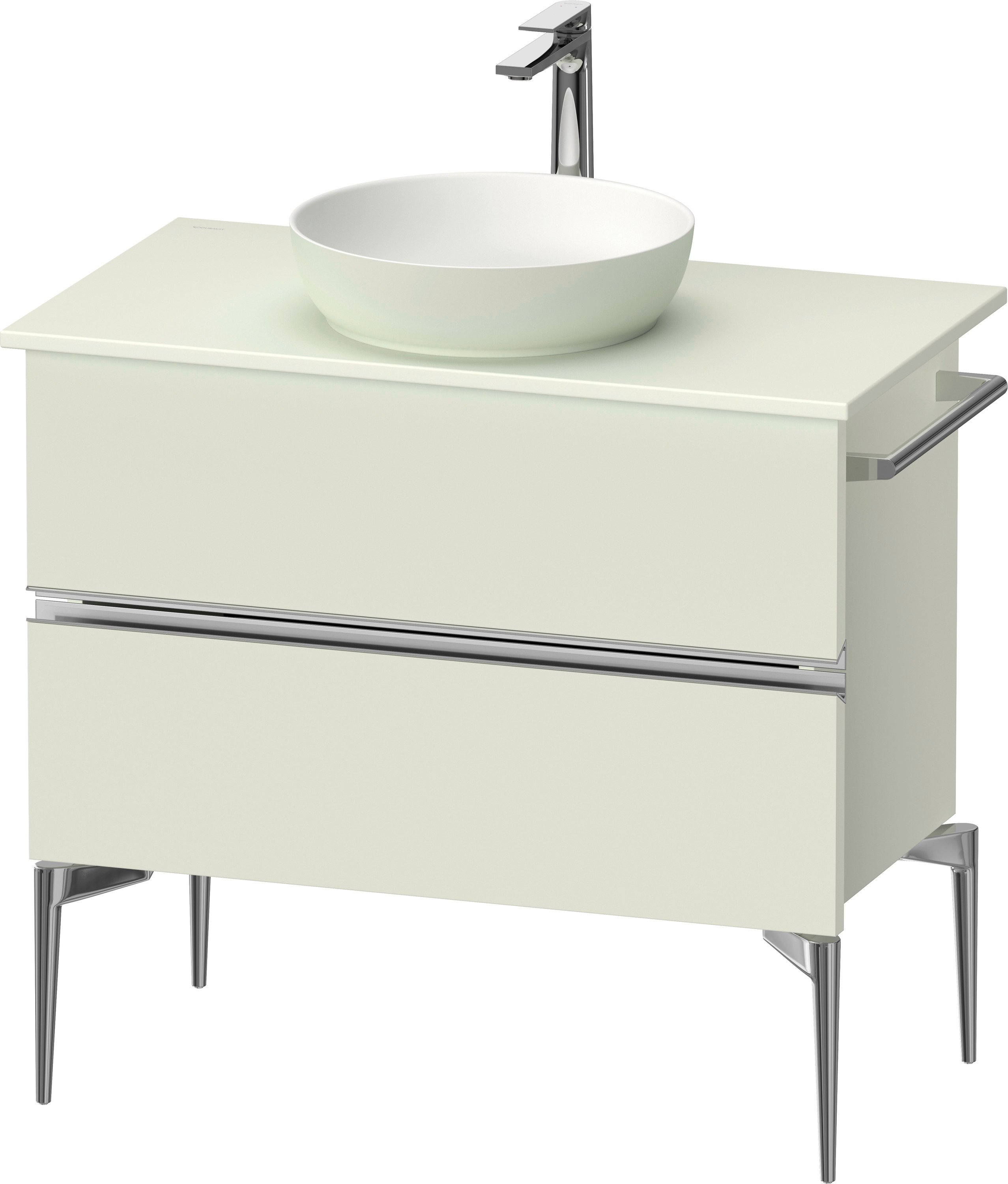 Duravit Sivida dulap 84.5x47.5x54.8 cm sub chiuveta pe perete verde-crom SV4658010HH0000