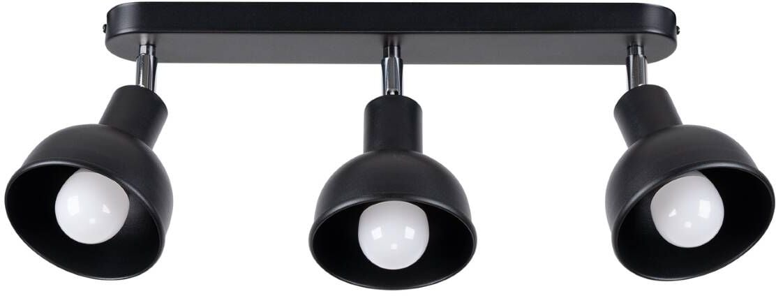 Sollux Lighting Elba lampă de tavan 3x15 W negru SL.1318