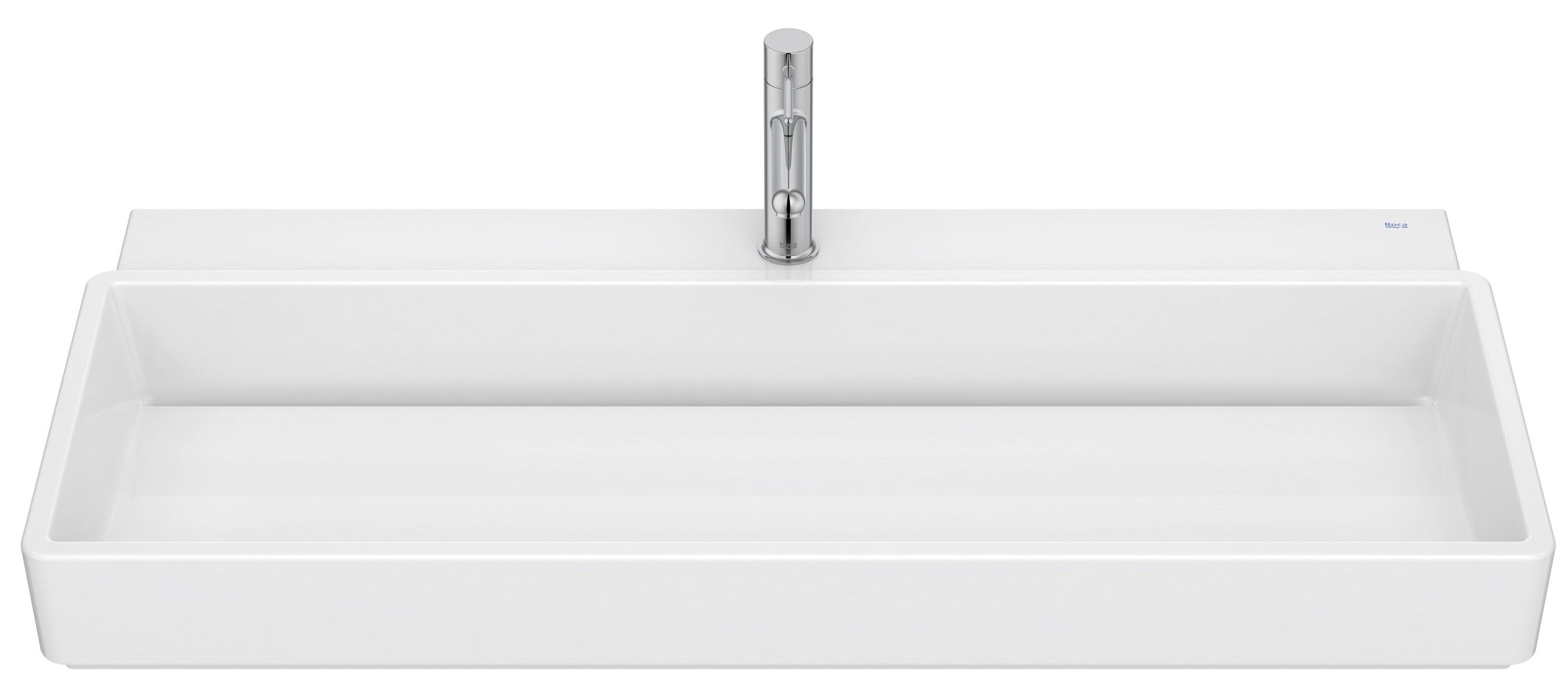 Roca Tura lavoar 100x43 cm dreptunghiular clasică-de blat alb A327698S00