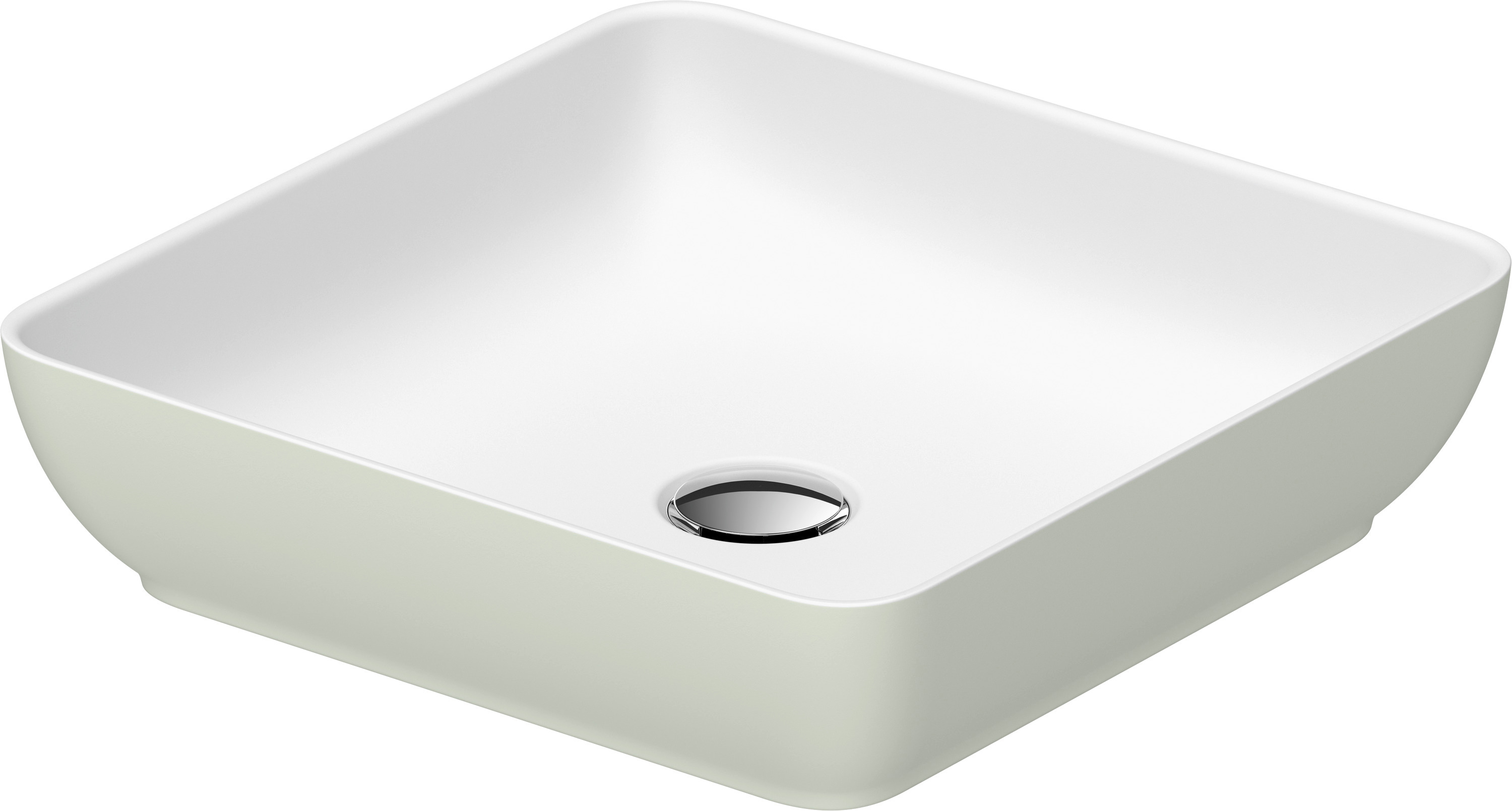 Duravit Sivida lavoar 40x40 cm pătrat de blat alb-verde 266001FH00