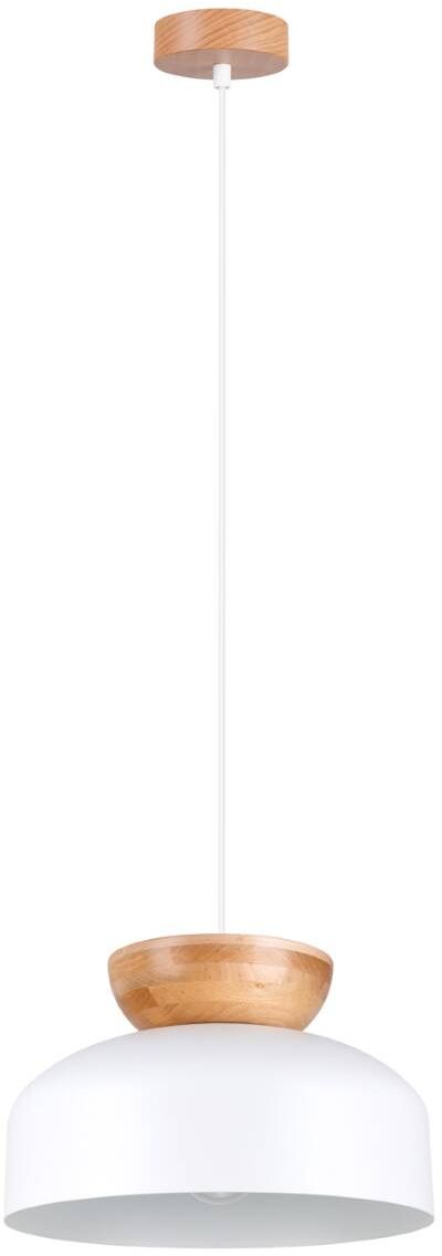 Sollux Lighting Marion lampă suspendată 1x15 W alb-lemn SL.1350