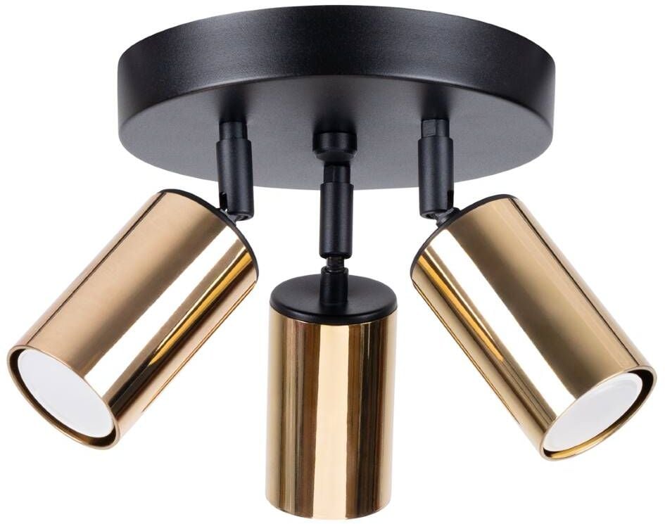Sollux Lighting Winx lampă de tavan 3x10 W negru-auriu SL.1385