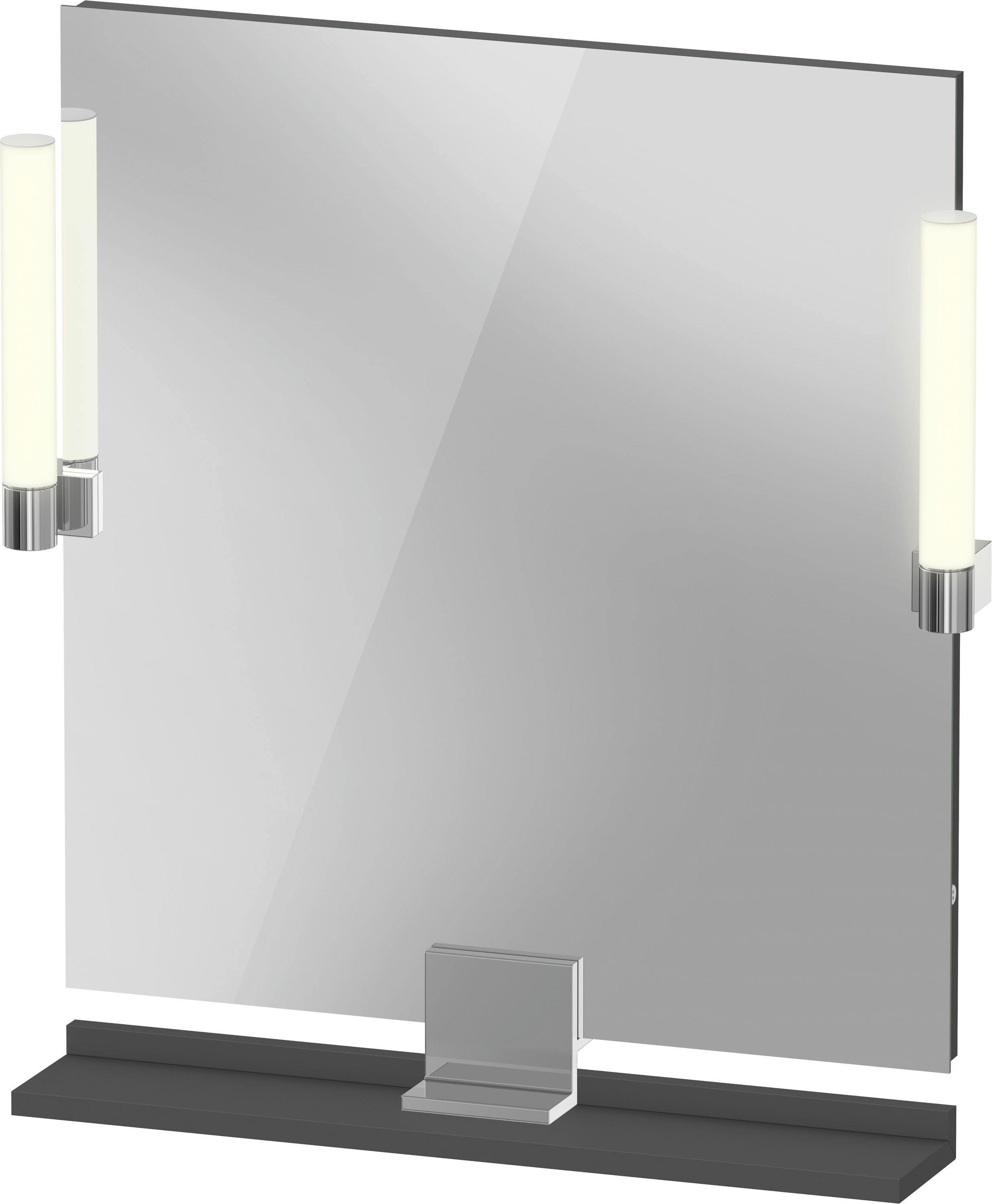 Duravit Sivida oglindă 65x65 cm pătrat cu iluminare crom-grafit SV7421010490000