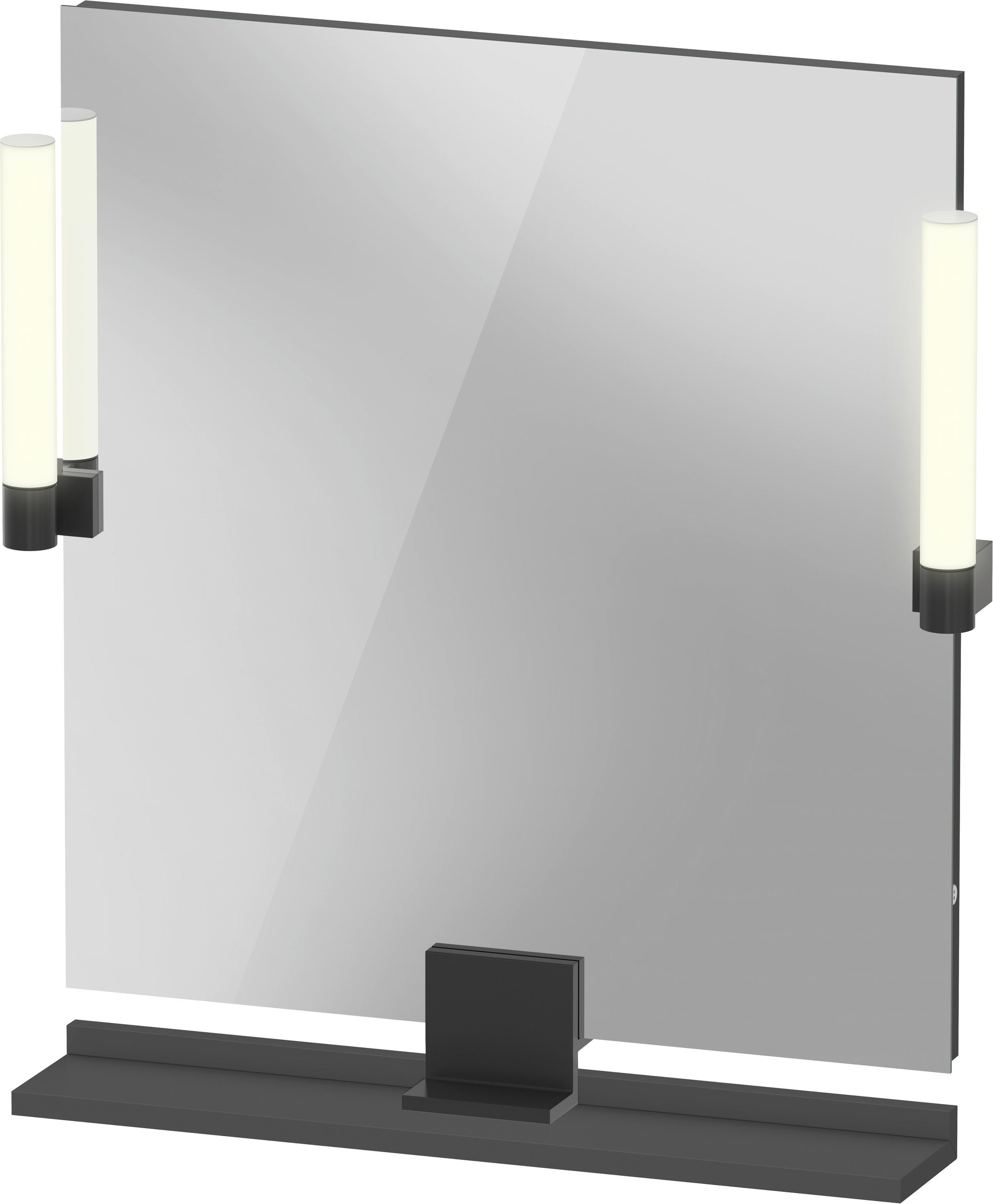 Duravit Sivida oglindă 65x65 cm dreptunghiular cu iluminare negru-grafit SV74210BD490000