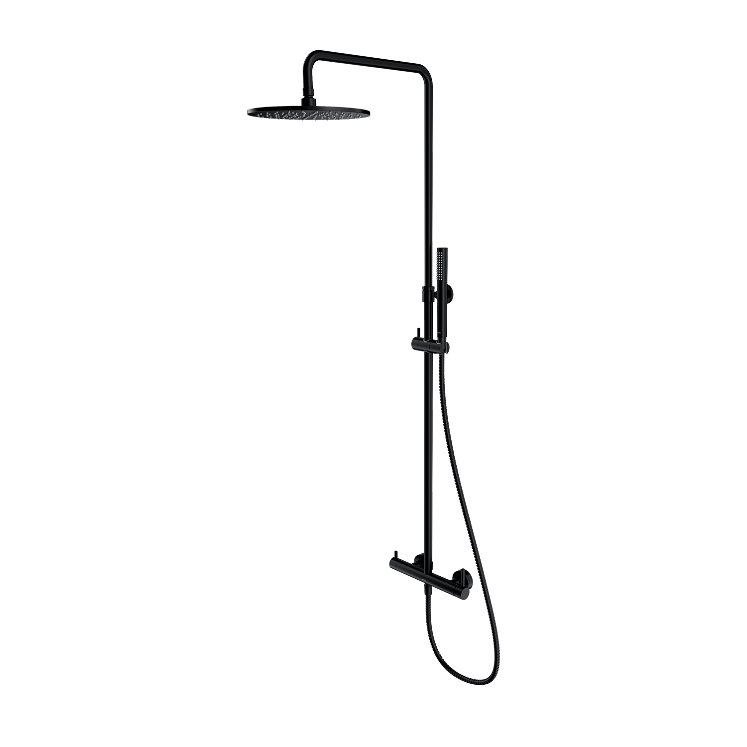 Omnires Y set de duș perete da negru Y1244MBL