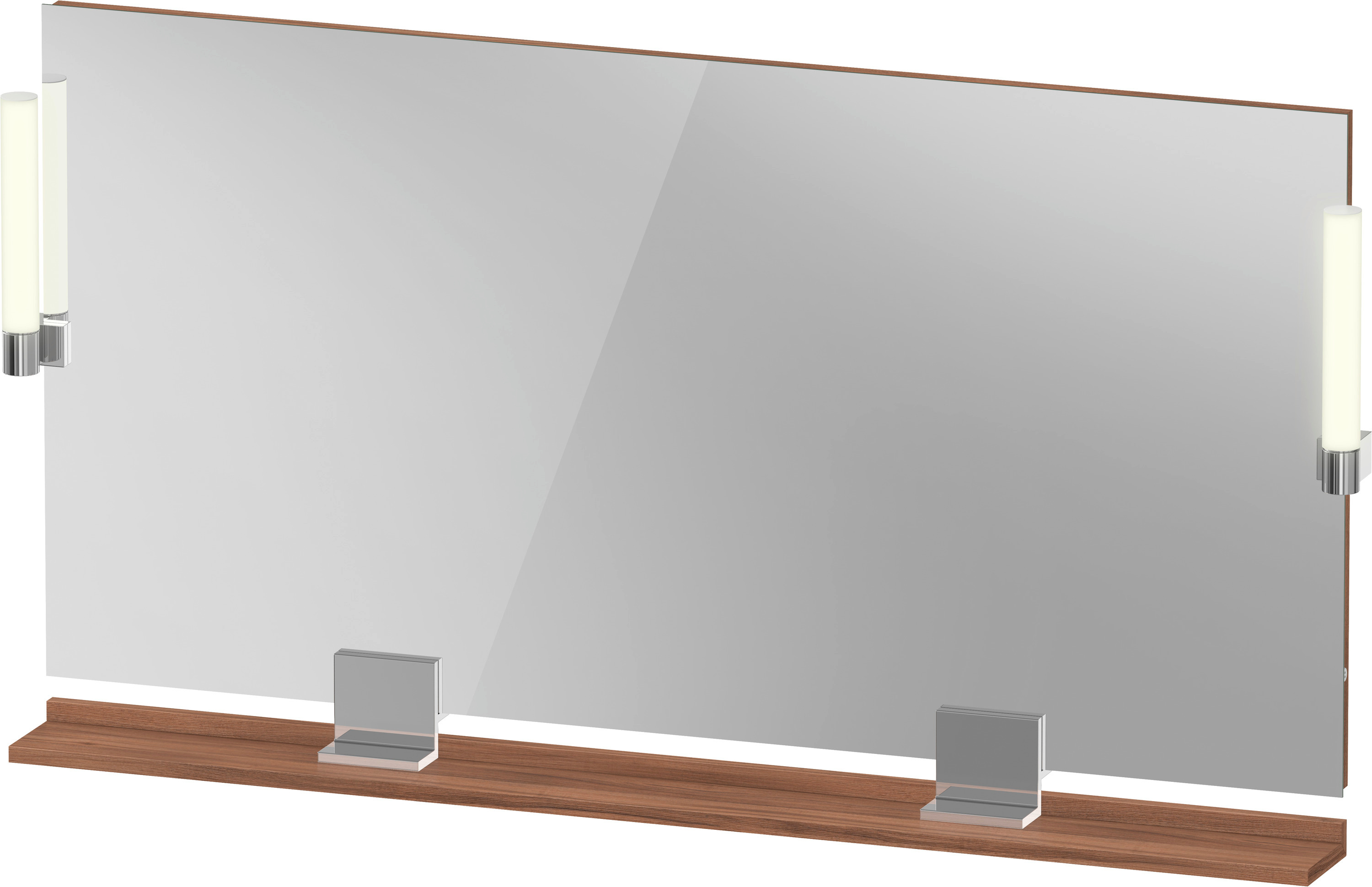Duravit Sivida oglindă 133x65 cm dreptunghiular cu iluminare crom-lemn SV7425010790000
