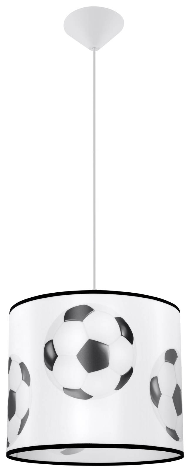 Sollux Lighting Piłka lampă suspendată 1x15 W alb-negru SL.1424