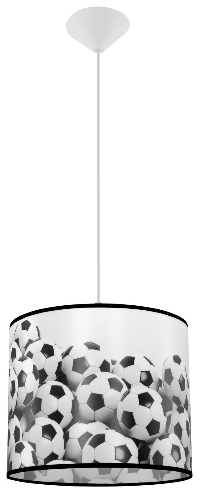 Sollux Lighting Piłka lampă suspendată 1x15 W alb-negru SL.1426