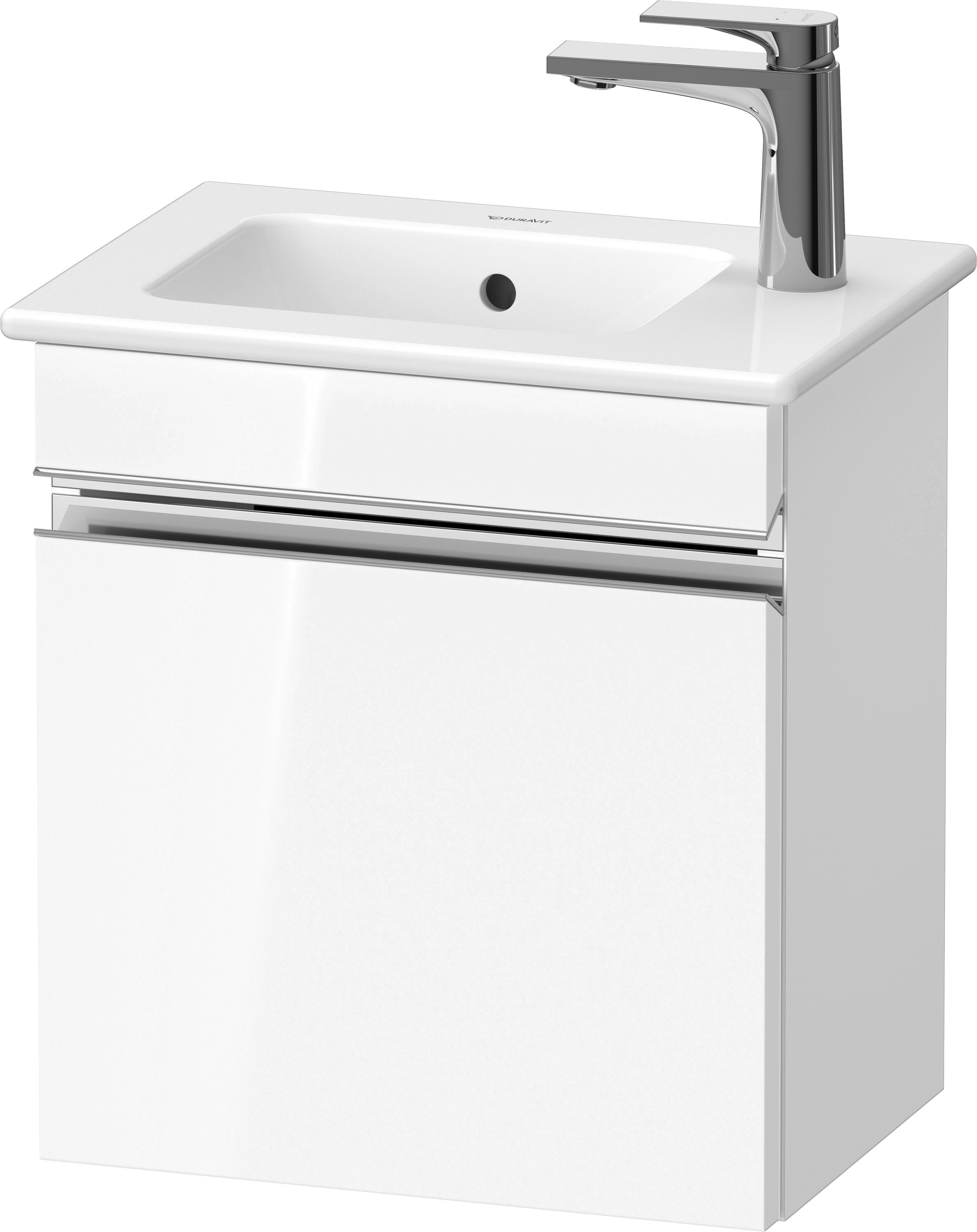 Duravit Sivida dulap 40x28.7x44.3 cm sub chiuveta pe perete alb-crom SV4642L10220000