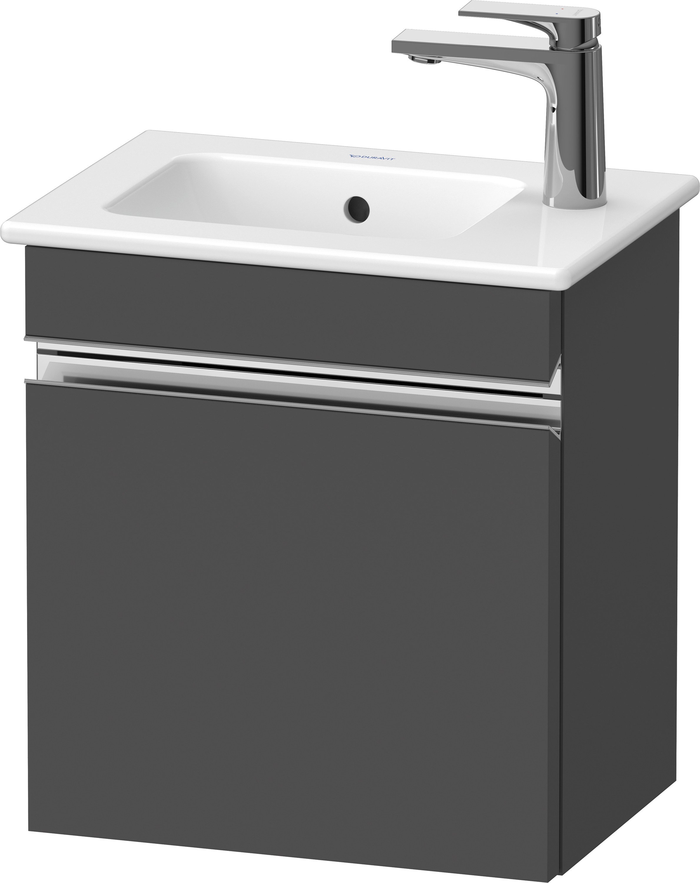 Duravit Sivida dulap 40x28.7x44.3 cm sub chiuveta pe perete grafit-crom SV4642L10490000