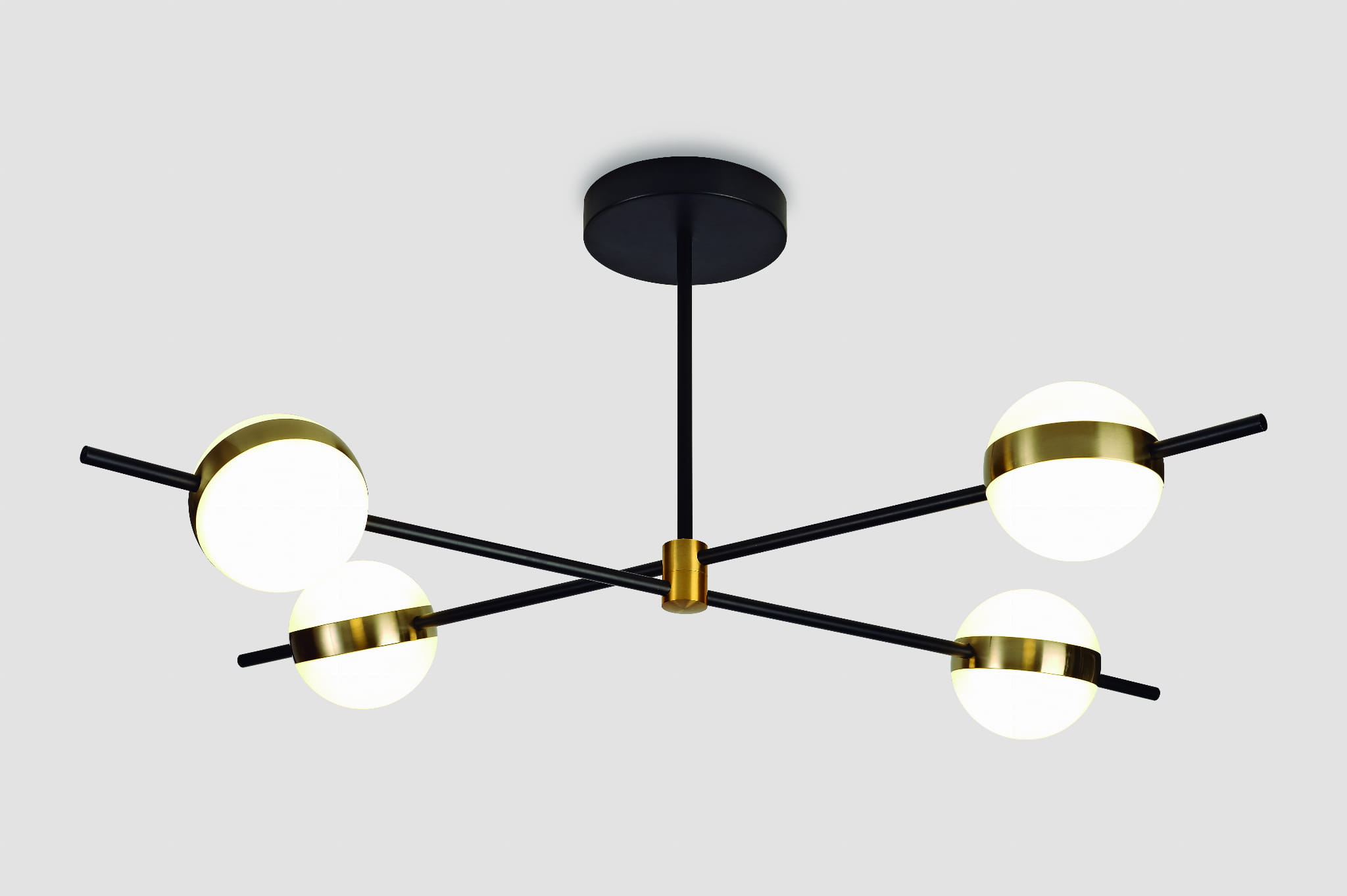 Mantra Cuba lampă de tavan 1x32 W alb-negru-auriu 7162