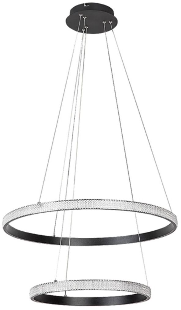 Rabalux Grete lampă suspendată x60 W alb-negru 72259