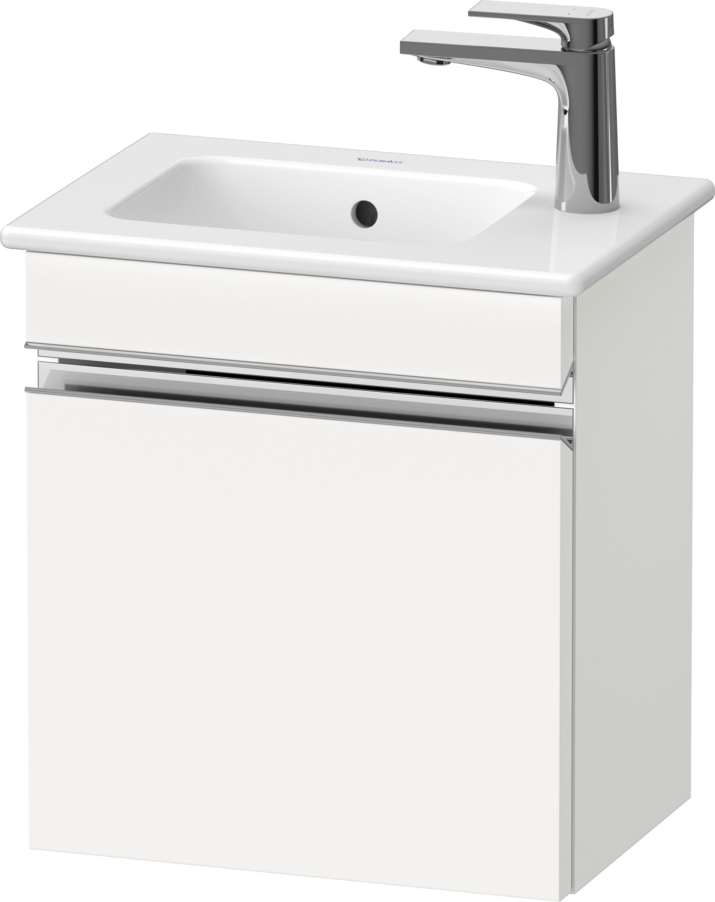 Duravit Sivida dulap 40x28.7x44.3 cm sub chiuveta pe perete alb-crom SV4642R10180000