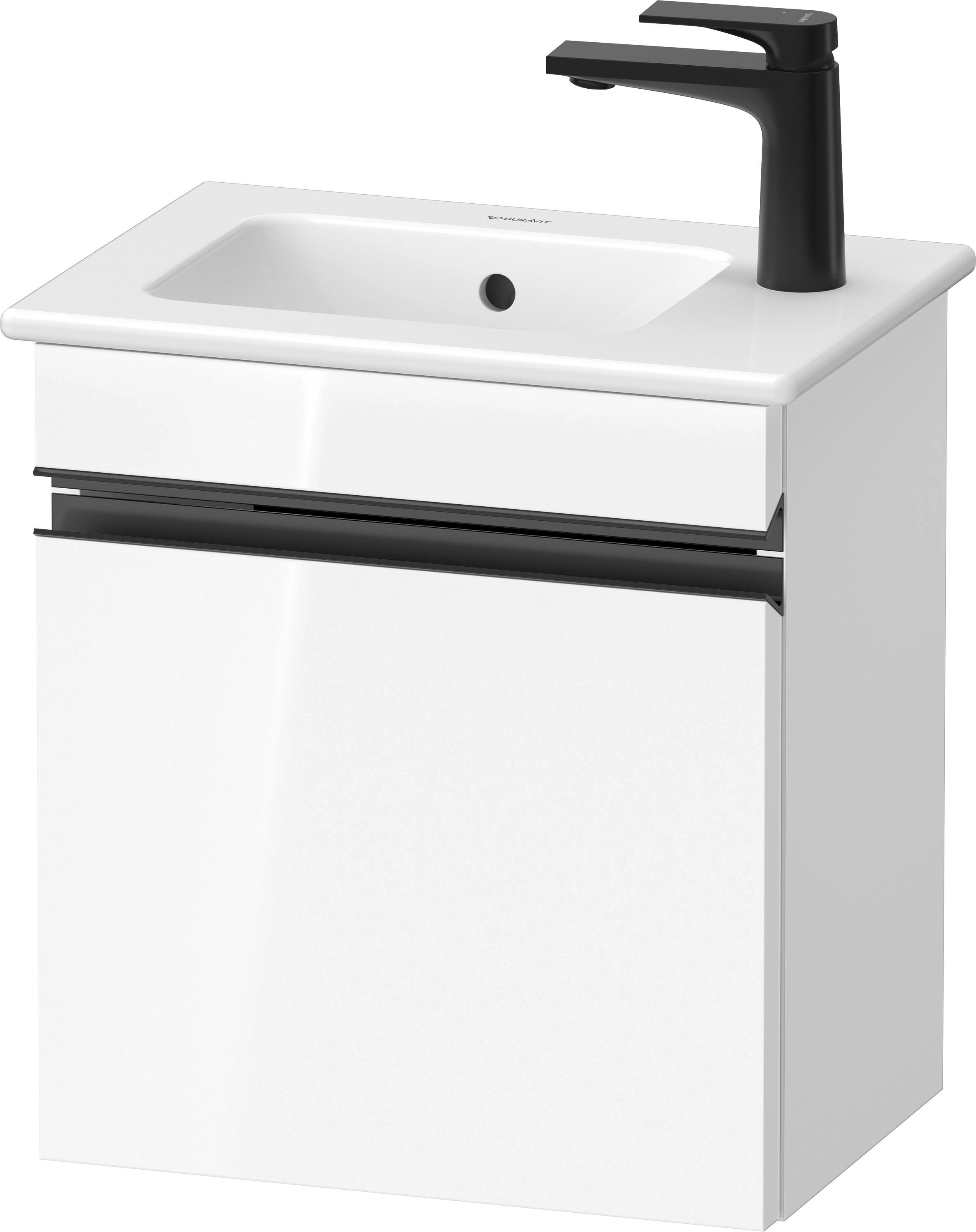 Duravit Sivida dulap 40x28.7x44.3 cm sub chiuveta pe perete alb-negru SV4642RBD220000