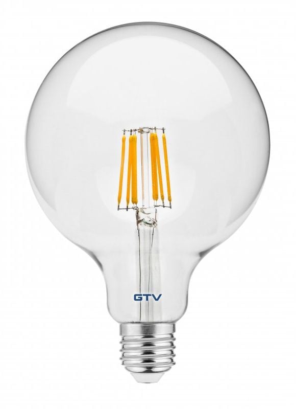 GTV bec cu led 1x8 W 3000 K E27 LD-G125FLE8-30