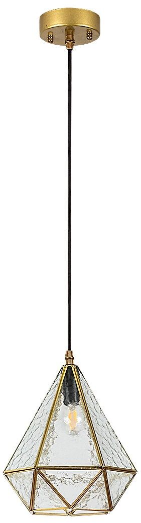 Rabalux Norah lampă suspendată 1x40 W transparent-auriu 72245