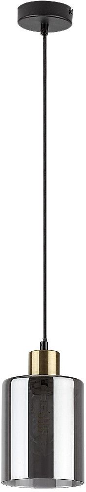 Rabalux Perez lampă suspendată 1x40 W negru-fumuriu 72248