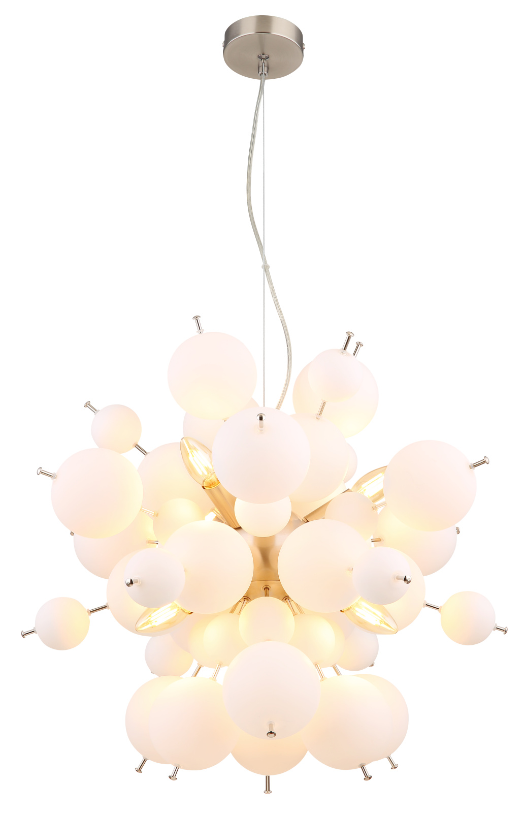 Globo Lighting Udo lampă suspendată 6x25 W alb-negru-nichel 15633HO