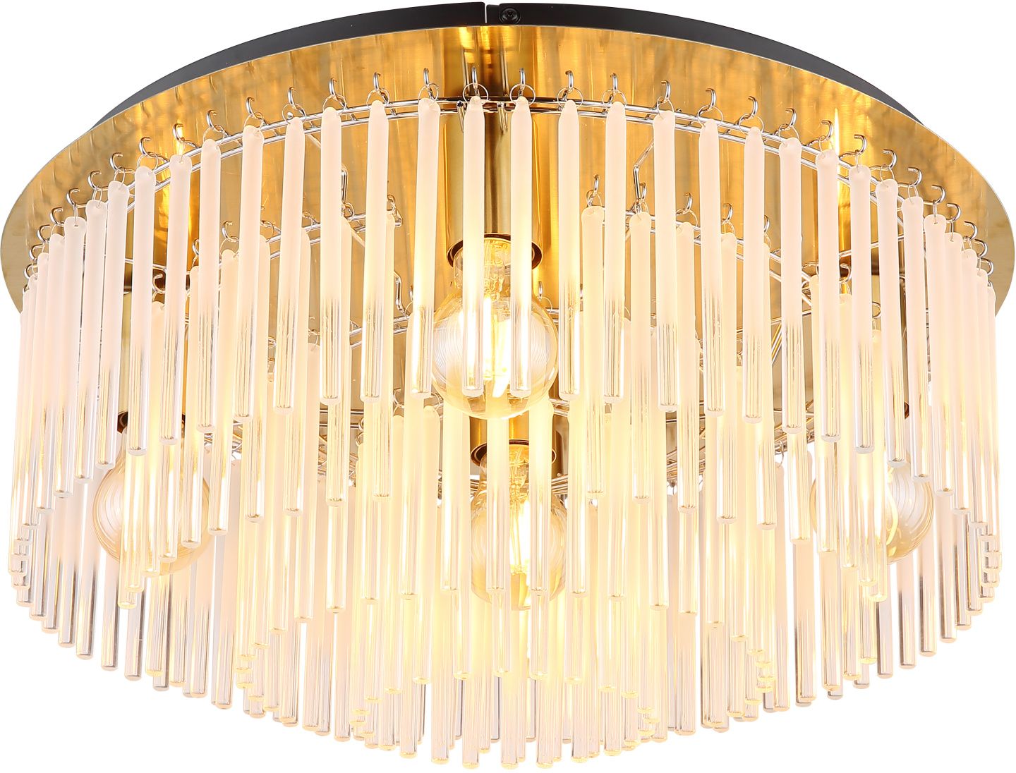 Globo Lighting Gorley plafon 5x60 W alb-negru-auriu 15698D1M