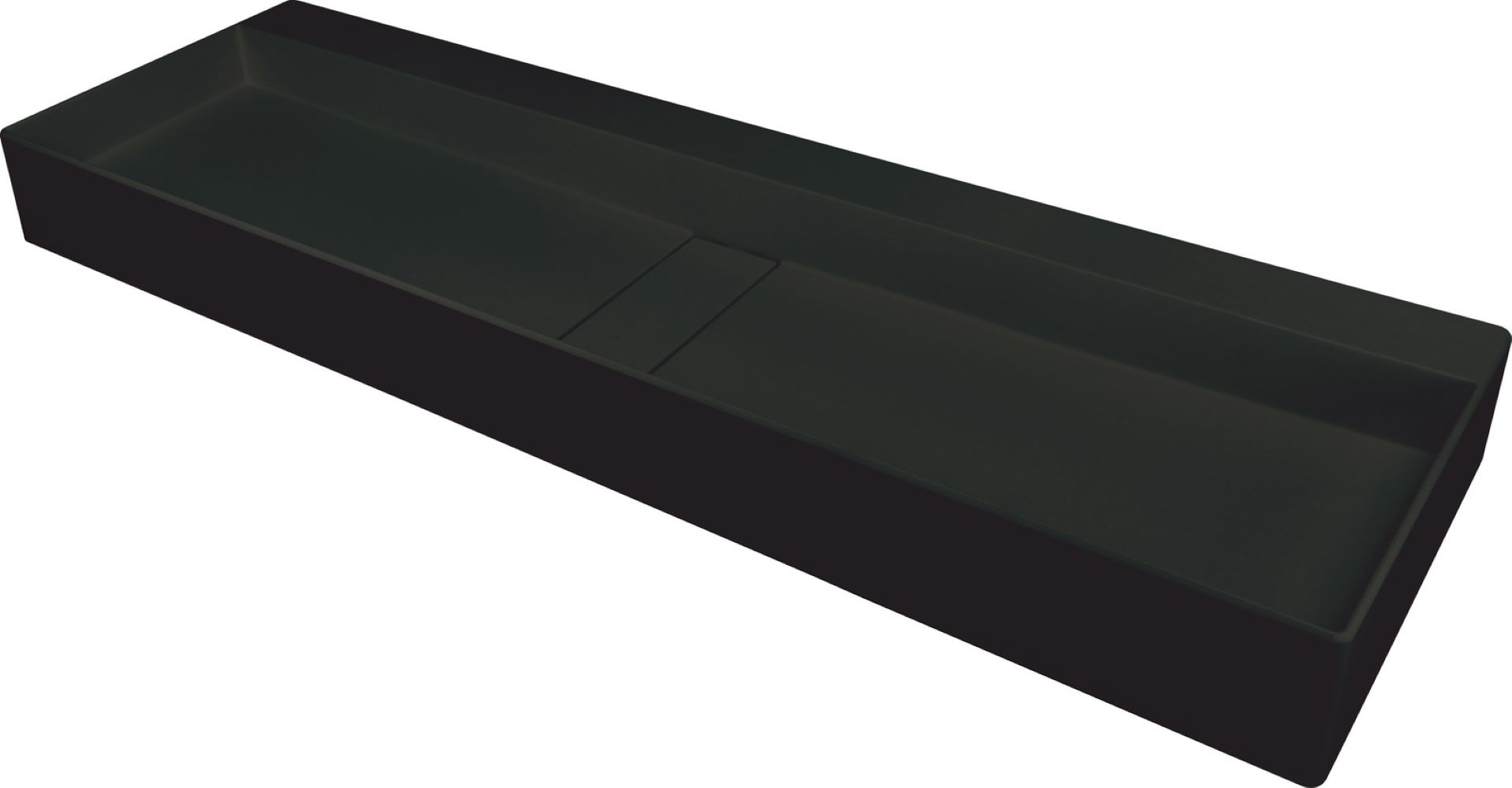 Deante Blur lavoar 120x40 cm dreptunghiular de blat negru CQB_NU2S