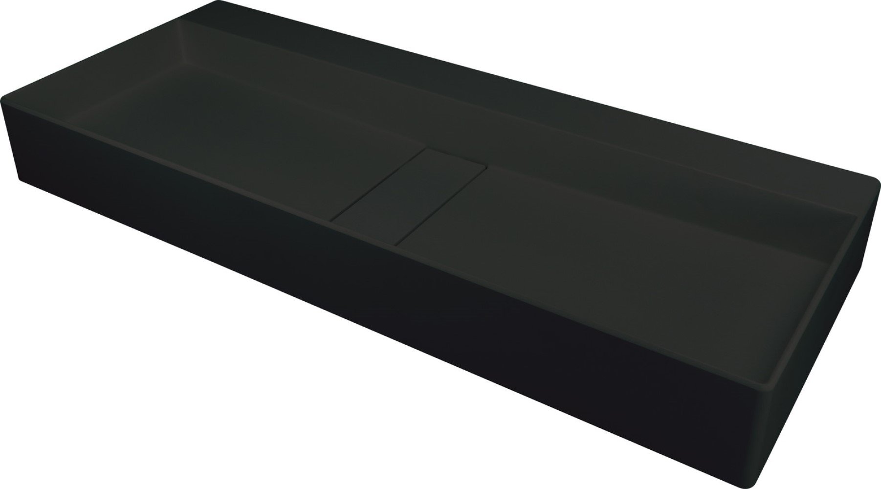 Deante Blur lavoar 80x40 cm dreptunghiular de blat negru CQB_NU8S