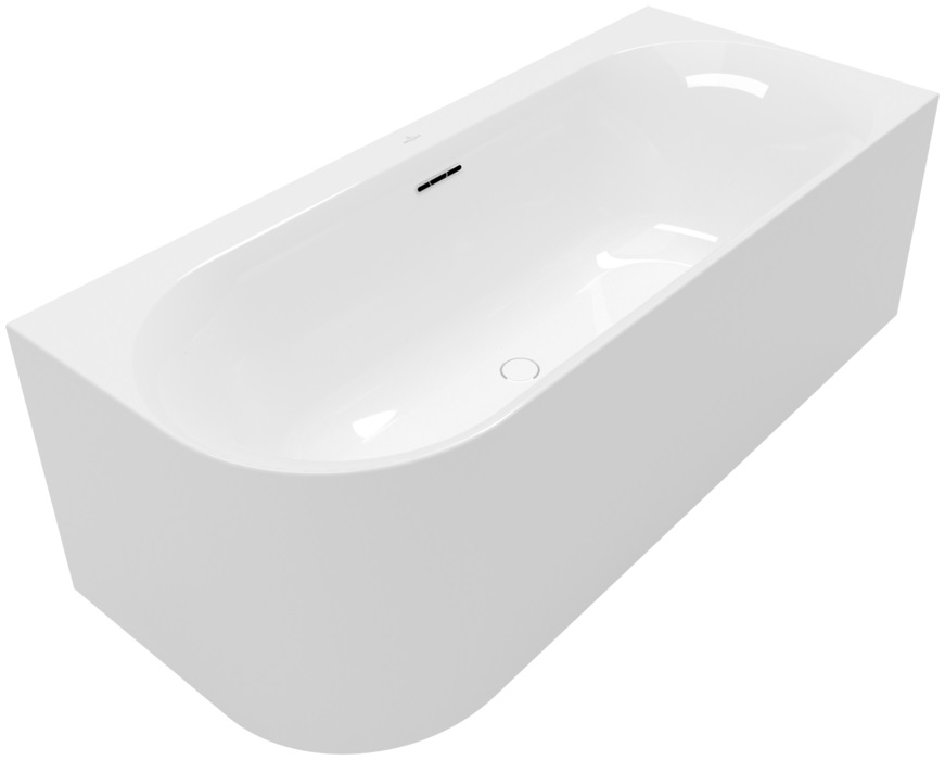 Villeroy & Boch Loop & Friends cadă de perete 180x80 cm ovală alb UBA180LOF9CR00V-01