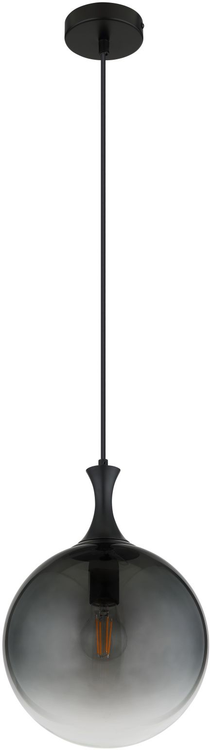 Globo Lighting Dalton lampă suspendată 1x10 W negru-fumuriu 15885H