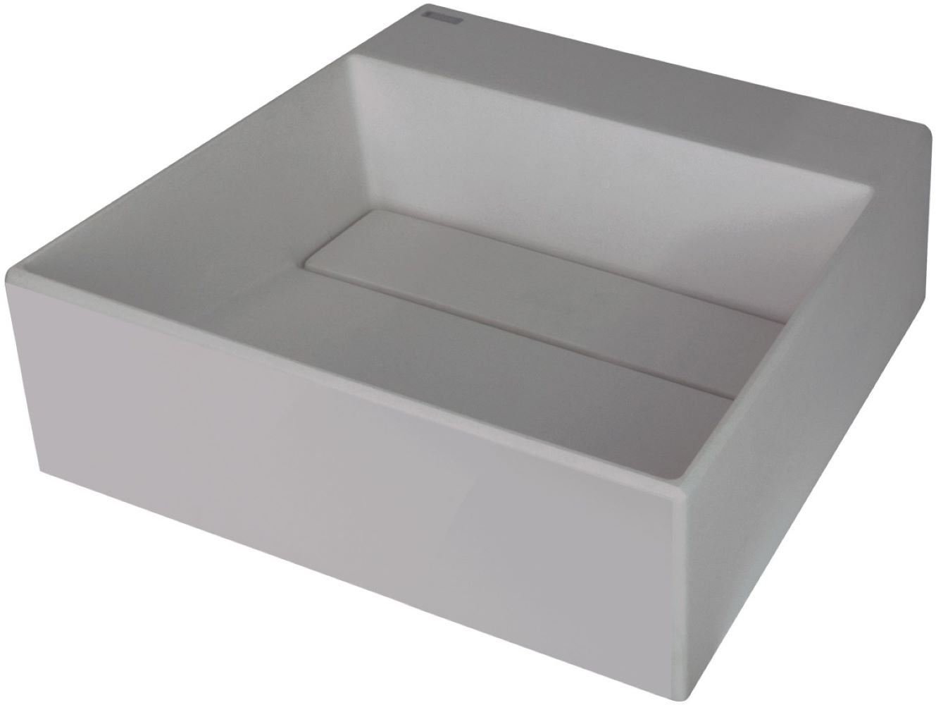 Deante Correo lavoar 40x40 cm pătrat de blat gri/piatră CQR_SU4M