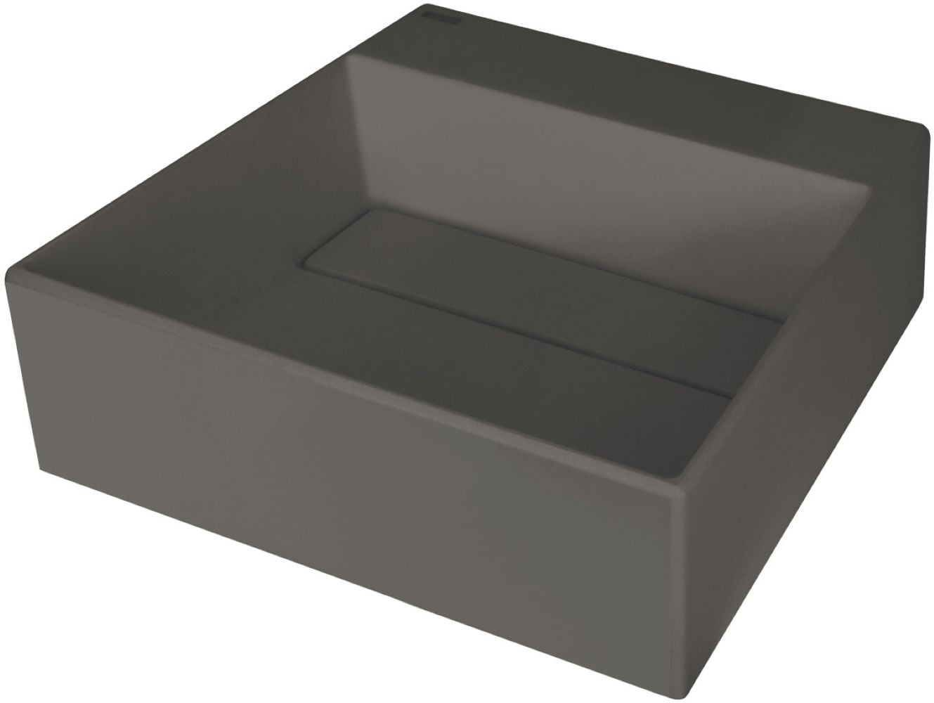 Deante Correo lavoar 40x40 cm pătrat de blat antracit mat CQR_TU4M