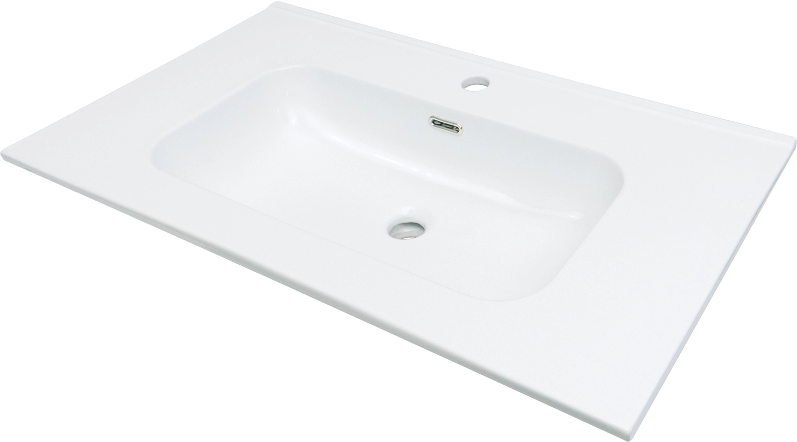 Deante Tubo lavoar 81x46.2 cm dreptunghiular încastrat alb CTU_6U8W