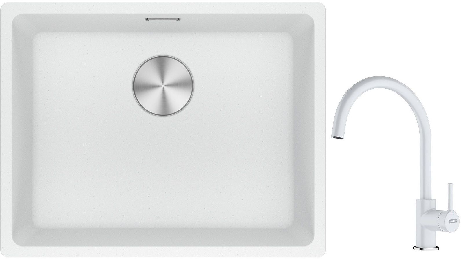 Set chiuvetă din granit Franke Maris 125.0687.255, baterie bucătărie Franke Lina 115.0626.024