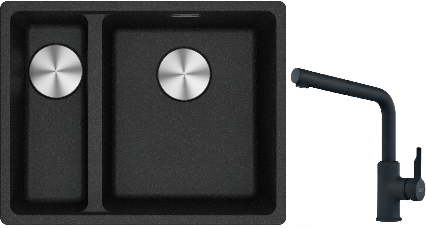 Set chiuvetă din granit Franke Maris 125.0687.269, baterie bucătărie Franke Urban 115.0627.523