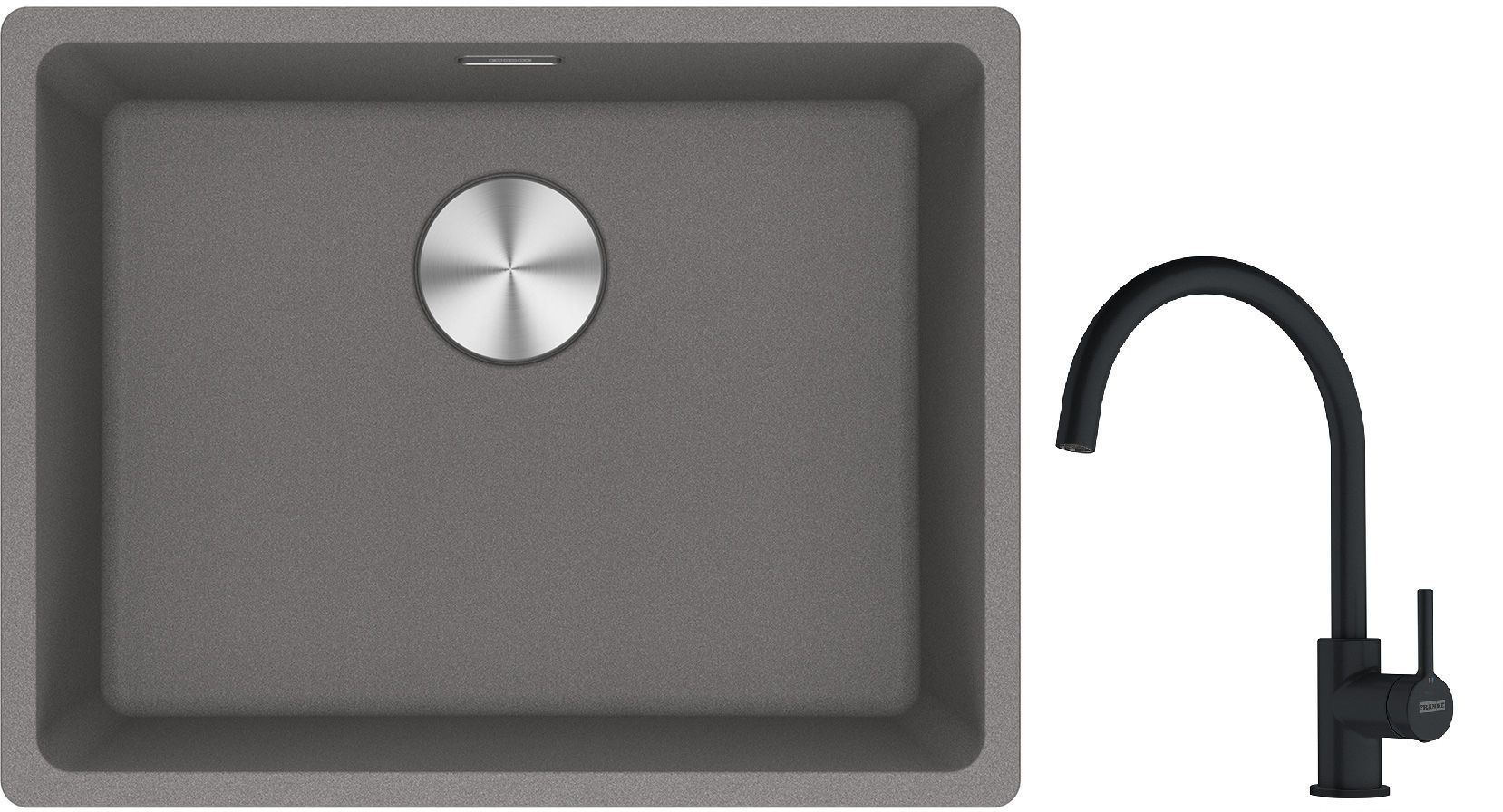 Set chiuvetă din granit Franke Maris 125.0687.254, baterie bucătărie Franke Lina 115.0626.019