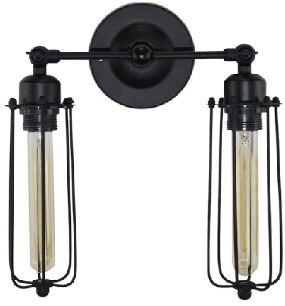 Abigali Retro lampă de perete 2x8 W negru ABIGALI-KRN2E27