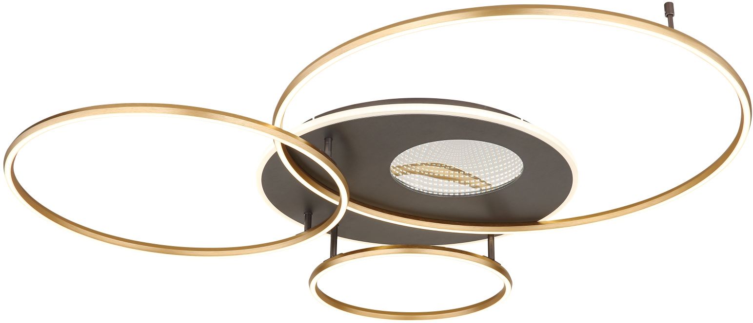 Globo Lighting Invertina lampă de tavan 1x70 W alb-auriu-antracit 48466-70