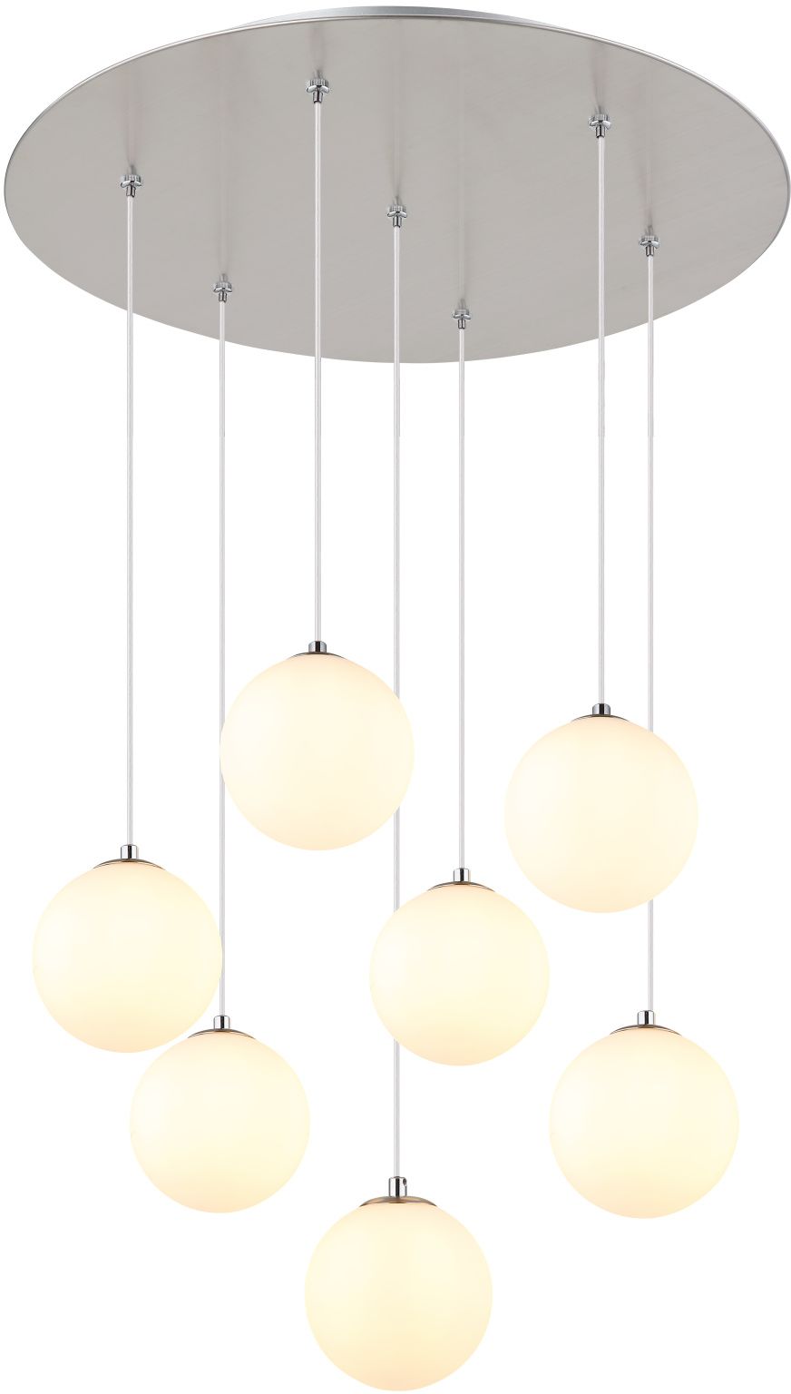 Globo Lighting Riha lampă suspendată 6x3.5 W alb-nichel 56140-7H