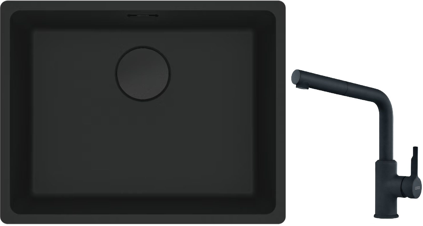 Set chiuvetă din granit Franke Maris 125.0697.759, baterie bucătărie Franke Urban 115.0627.523