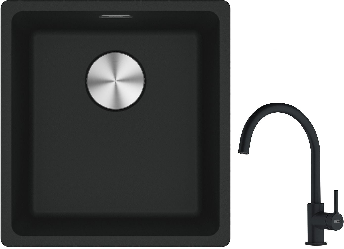 Set chiuvetă din granit Franke Maris 125.0687.248, baterie bucătărie Franke Lina 115.0626.019