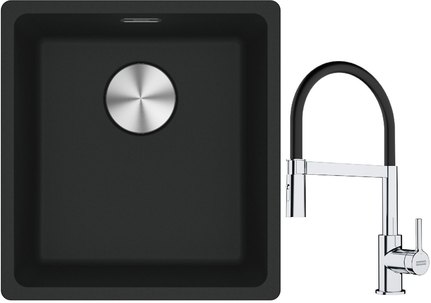 Set chiuvetă din granit Franke Maris 125.0687.248, baterie bucătărie Franke Lina 115.0626.085