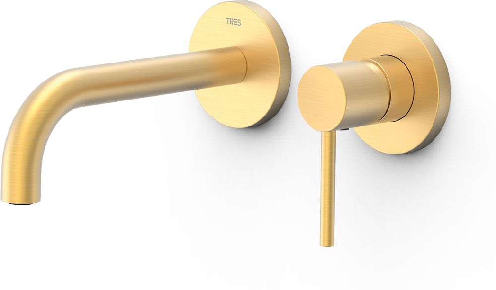 Tres Exclusive baterie lavoar ascuns auriu 26230021OM