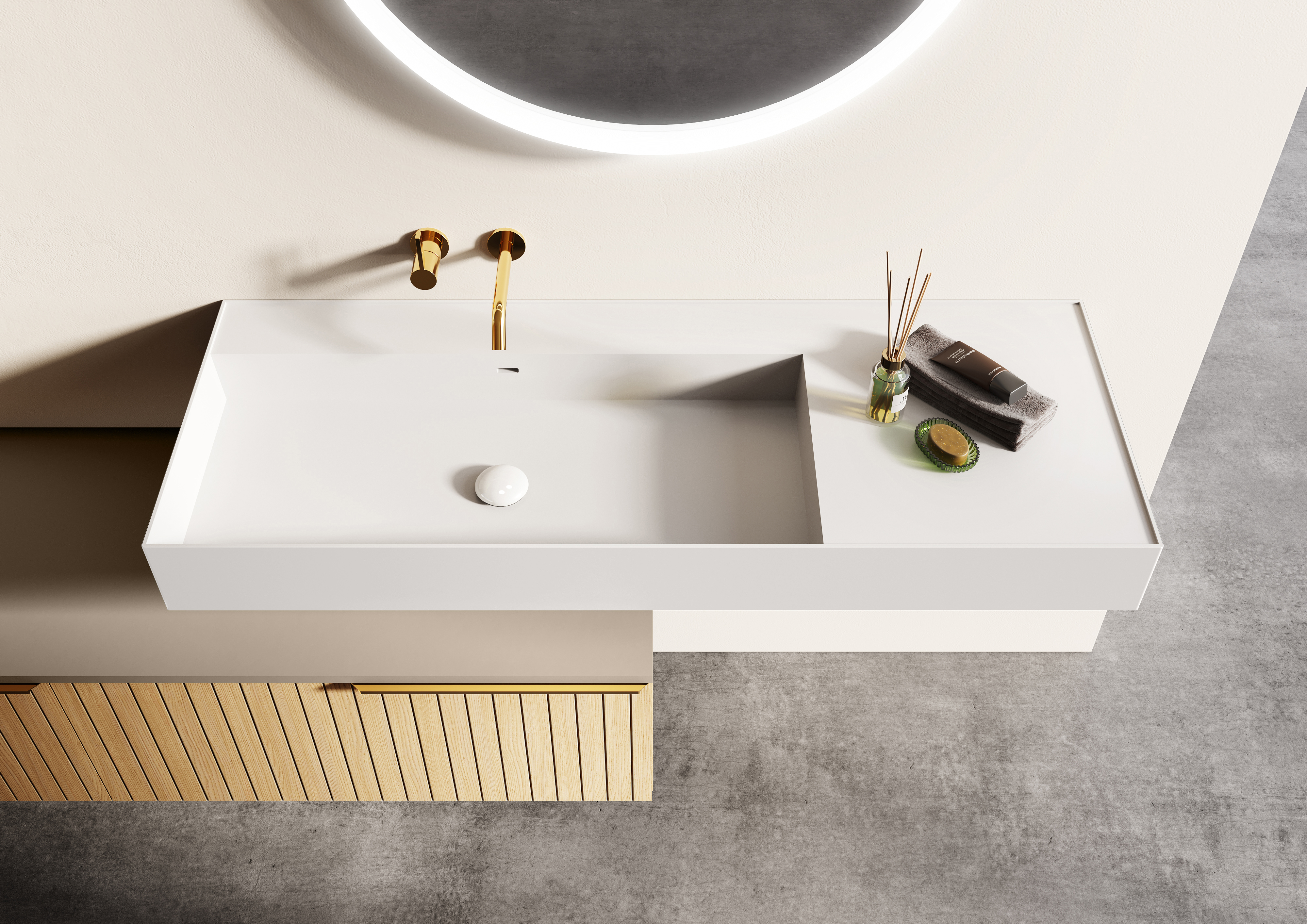 Elita Level lavoar 100.5x45.5 cm dreptunghiular clasică alb RE041461185290