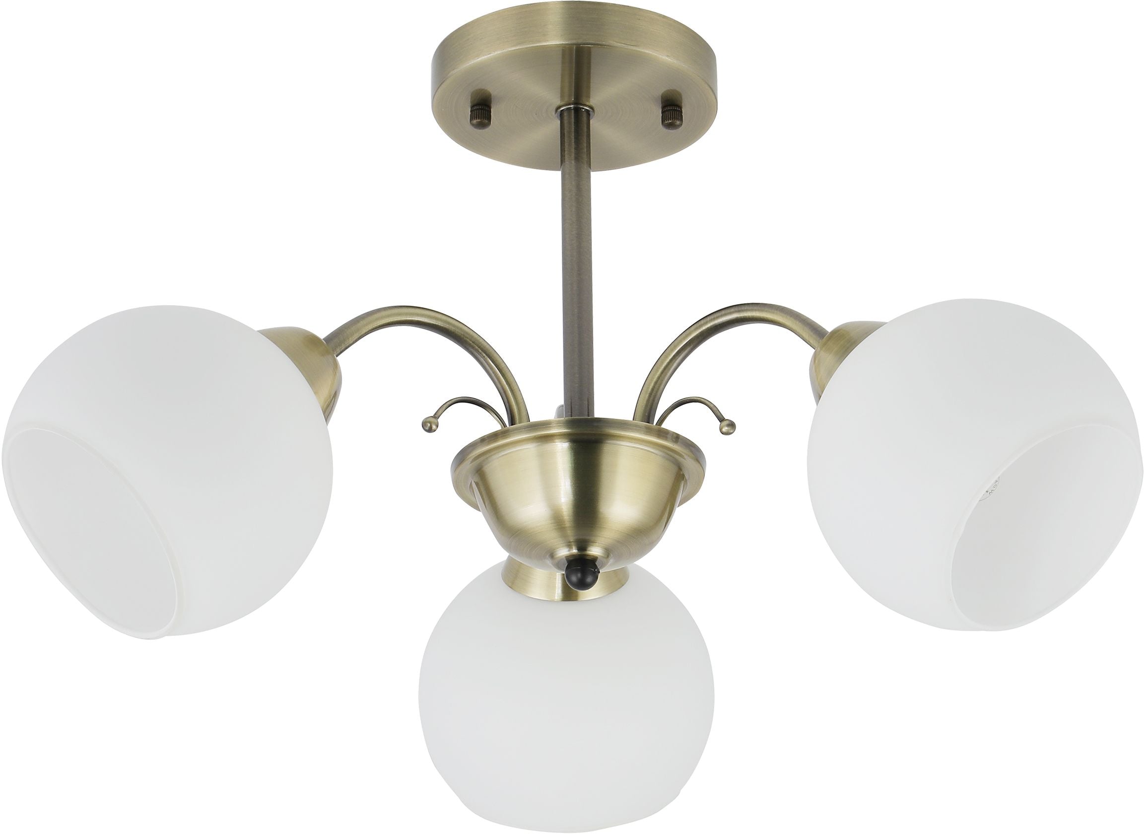 Candellux Nestor lampă de tavan 3x40 W alb-patină 33-34939