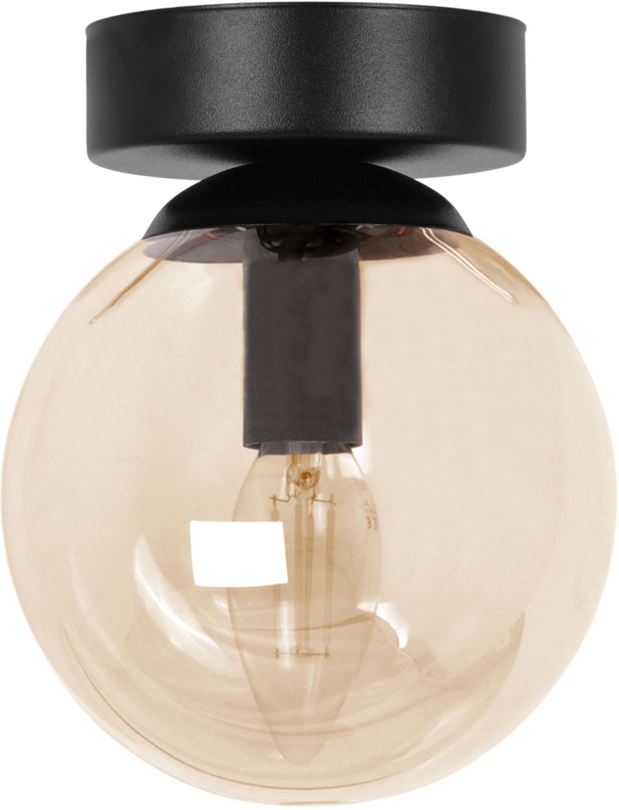 Kaja Piro lampă de tavan 1x10 W negru-chihlimbar K-5366