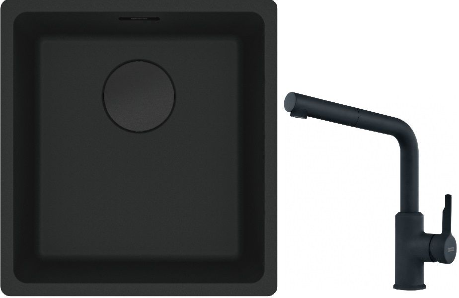 Set chiuvetă din granit Franke Maris 125.0697.760, baterie bucătărie Franke Urban 115.0627.523